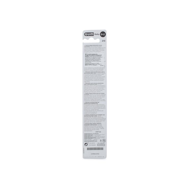 Sunstar Gum Οδοντόβουρτσα  Baby από την γέννηση Κίτρινο 070942125512