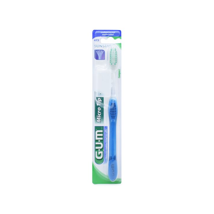 Sunstar Gum Οδοντόβουρτσα Micro Tip 473 Medium Μπλέ 1 τμχ 070942504737