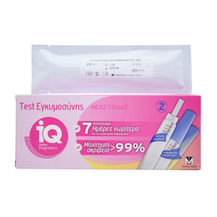 Menarini IQ Τεστ Εγκυμοσύνης 2 τμχ