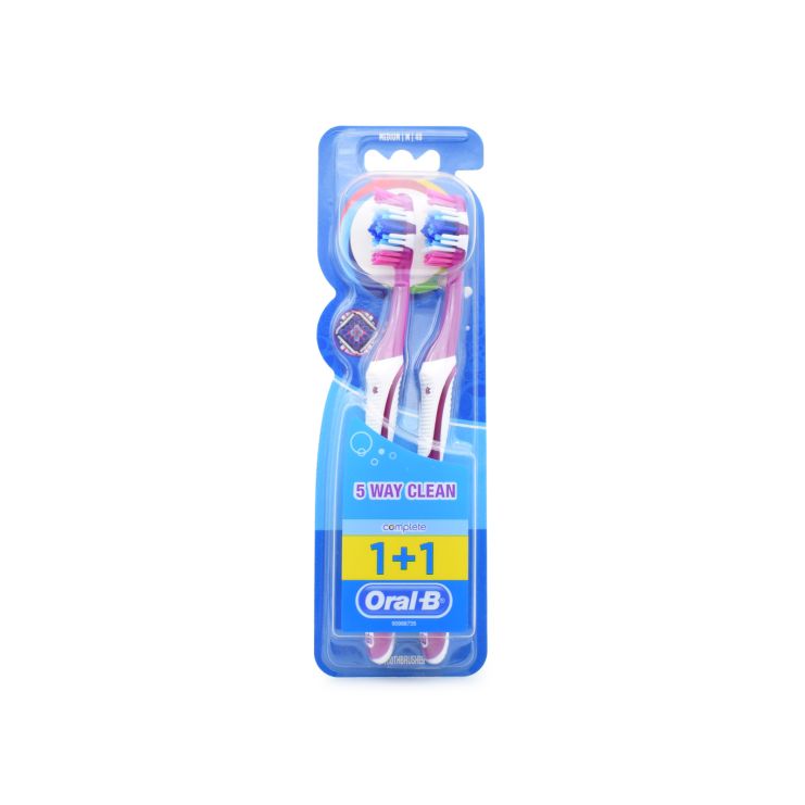 Oral-B Complete 5 Way Clean 40 Medium Ροζ - Ροζ 1+1 3014260020422