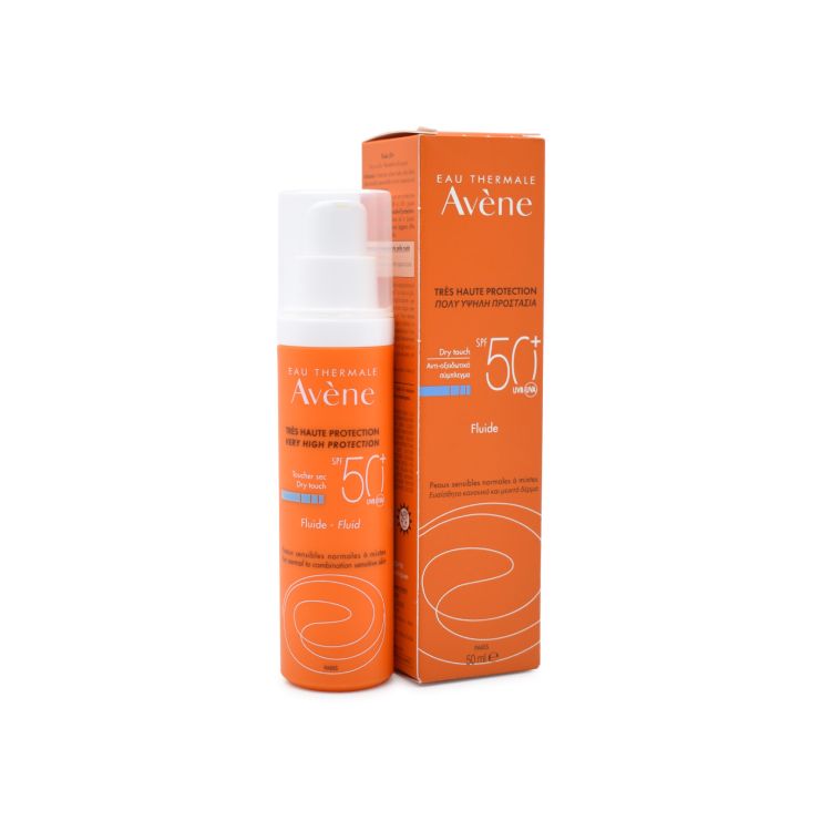 Avene Dry Touch Fluid Αντηλιακή Κρέμα Προσώπου SPF50+ 50ml