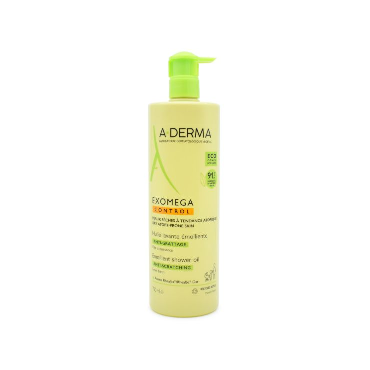 A-Derma Exomega Control Emollient Shower Oil 750ml (Anti-Scratching) ECO