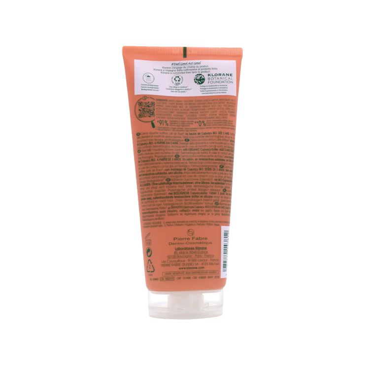 Klorane Αφρόλουτρο Γαλάκτωμα Ρόδου 200ml