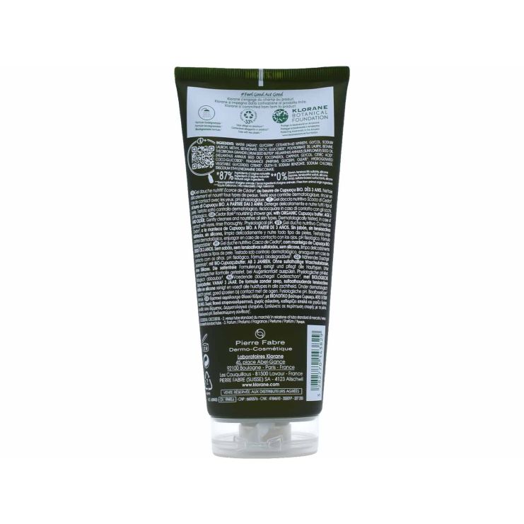 Klorane Αφρόλουτρο Φλοιός Κέδρου 200ml