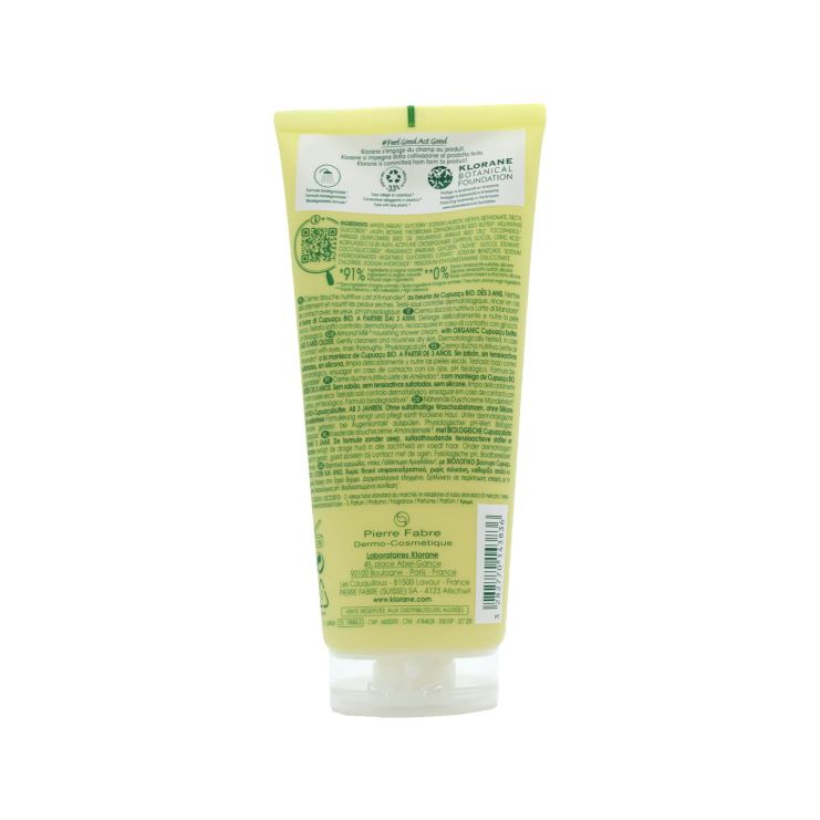 Klorane Αφρόλουτρο Γαλάκτωμα Αμυγδάλου BIO 200ml