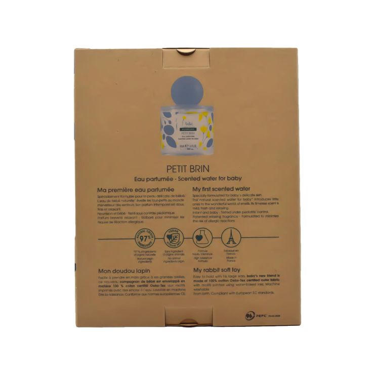 Klorane Bebe Petit Brin Scented Water 50ml & Rabbit Toy