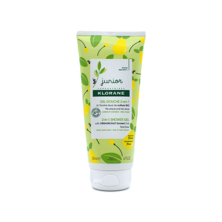 Klorane Junior 2 In 1 Αφρόλουτρο με Άρωμα Αχλάδι απο 3 ετών 200ml