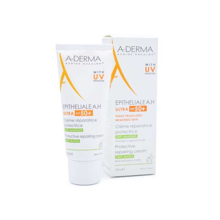 A-Derma Epitheliale A.H. Duo Ultra Soothing Repairing Cream SPF50+ Προστατευτική Επανορθωτική Κρέμα Κατά των Σημαδιών 100ml