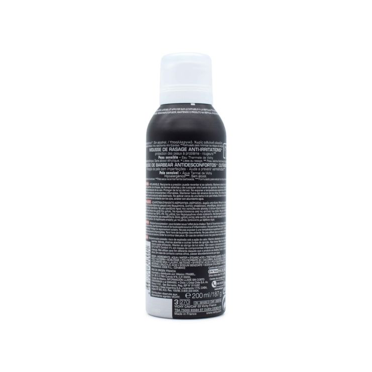 Vichy Homme Shaving Foam Anti-Irritation Αφρός Ξυρίσματος Κατά Των Ερεθισμών 200ml