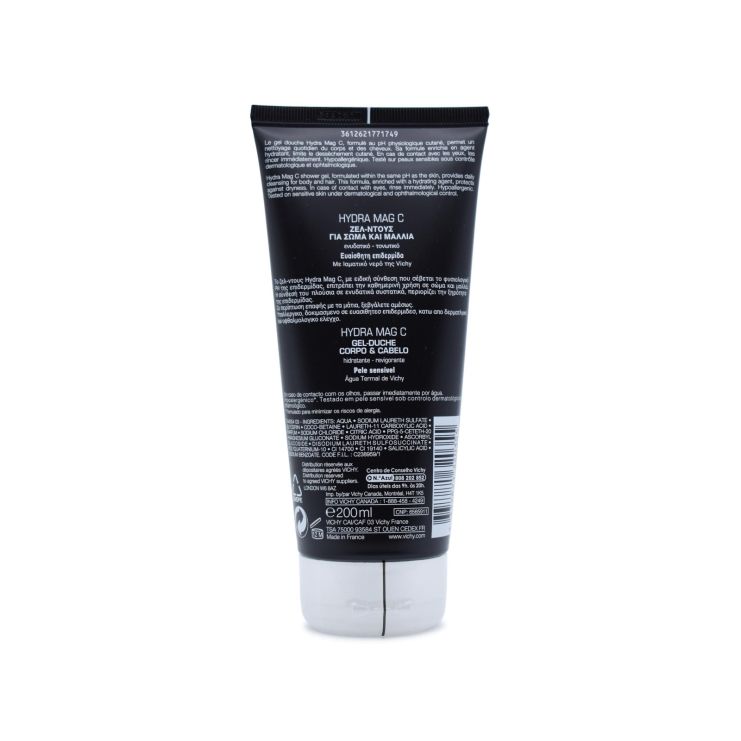 Vichy Homme Hydra Mag C Σαμπουάν & Αφρόλουτρο Gel 200ml