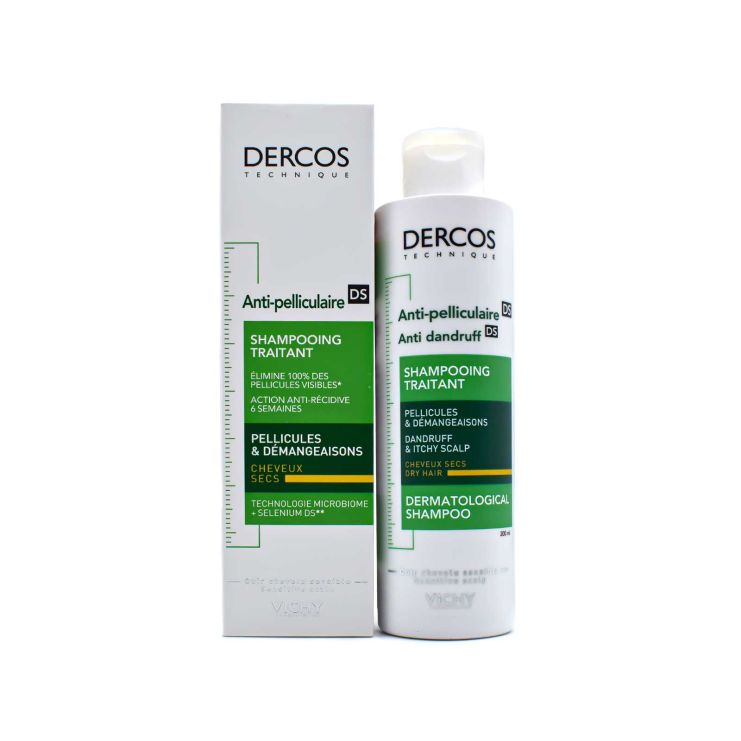  Vichy Dercos Anti-Dandruff DS Αντιπιτυριδικό Σαμπουάν Για Ξηρά Μαλλιά 200ml