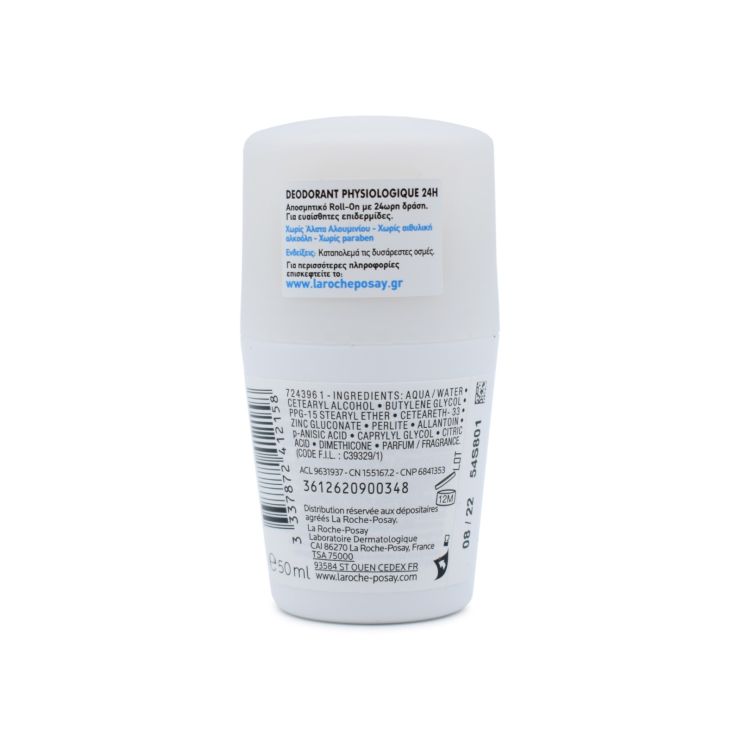 La Roche Posay Deodorant Physiologique 24h Αποσμητικό Roll-On 50ml