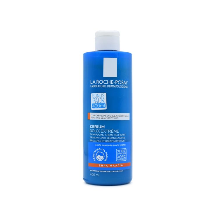 La Roche Posay Kerium Extra Gentle Creme Shampoo Σαμπουάν για Ξηρά Μαλλιά 400ml