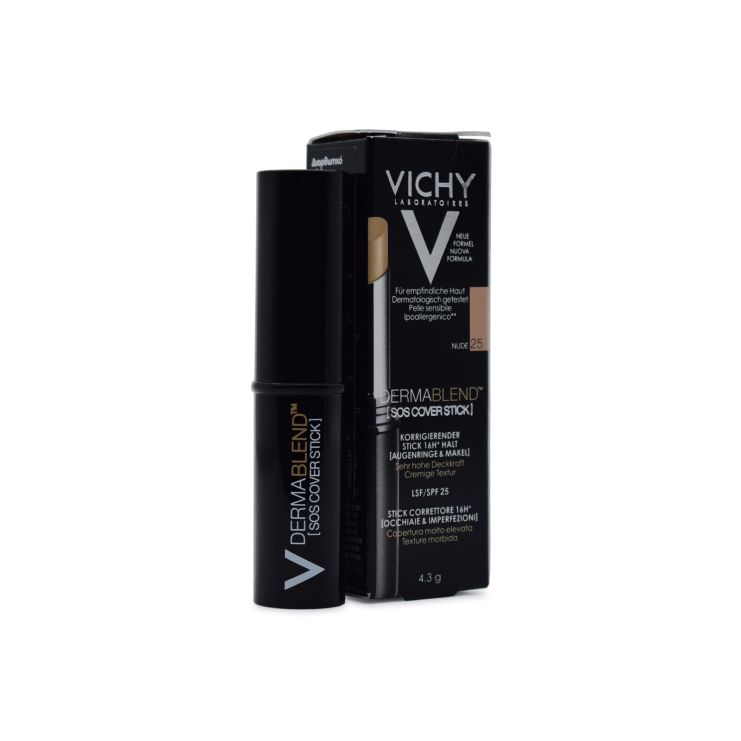 Vichy Dermablend SOS Καλυπτικό Stick No25 Nude SPF25 4.5gr