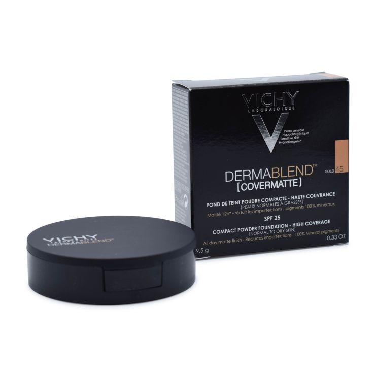 Vichy Dermablend Covermatte Make Up σε Μορφή Πούδρας SPF25 No45 Gold 9.5gr