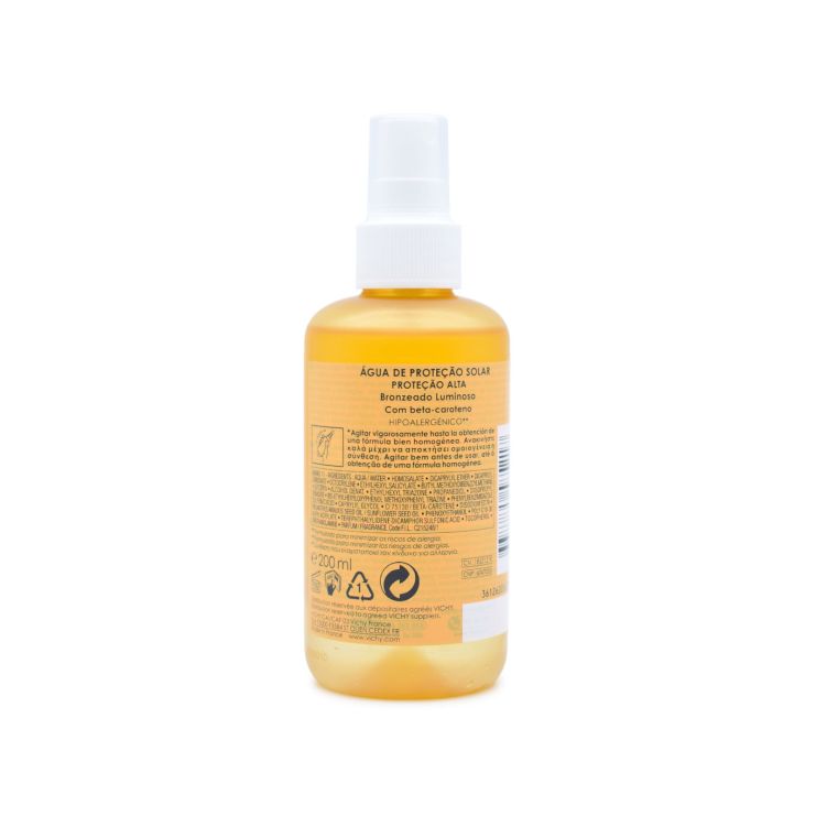 Vichy Ideal Soleil Αντηλιακό Νερό Προστασίας Spray SPF 30  Για Λαμπερό Μαύρισμα 200ml