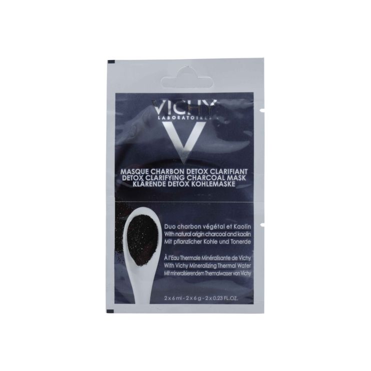 Vichy Detox Clarifying Charcoal Mask Μάσκα Προσώπου 2x6ml