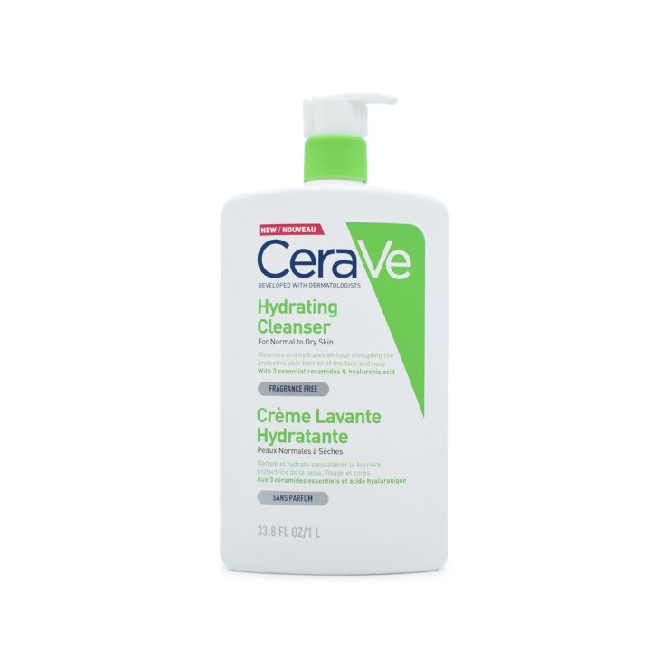 Cerave Hydrating Cleanser Κρέμα Καθαρισμού Προσώπου & Σώματος 1L