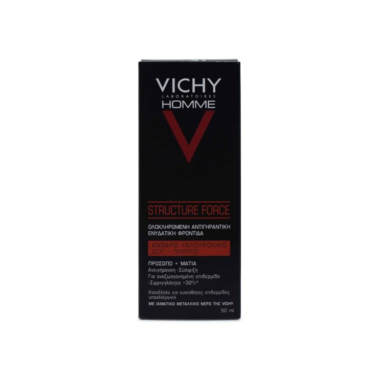 Vichy Homme Structure Force Αντιρυτιδική Κρέμα για Άντρες 50ml