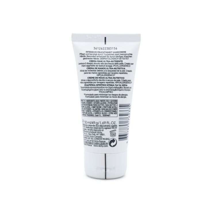 Vichy Ultra Nourishing Hand Cream Ενυδατική Κρέμα Χεριών 50ml