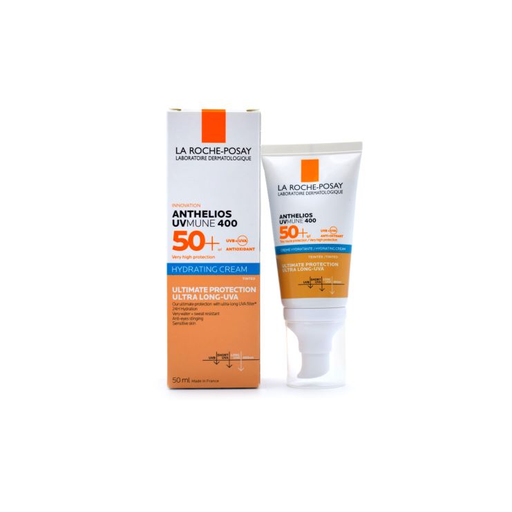 La Roche Posay Anthelios UVMune 400 SPF50+ Αντηλιακή Ενυδατική Κρέμα με Χρώμα 50ml