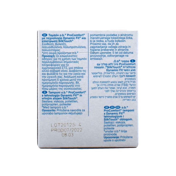 o.b. Pro Comfort Silk Touch Mini 8 tampons