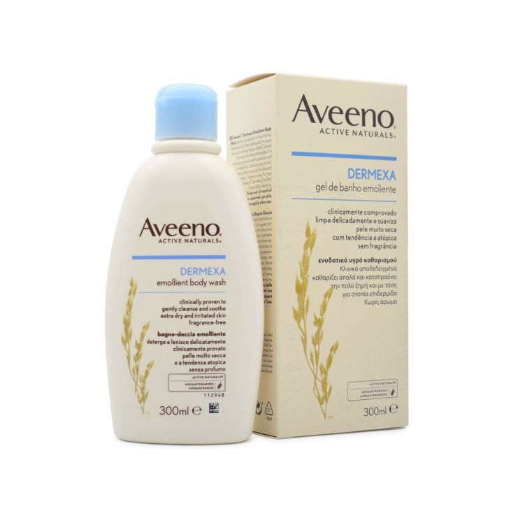 Aveeno Dermexa Emollient Eνυδατικό Υγρό Καθαρισμού Σώματος 300ml