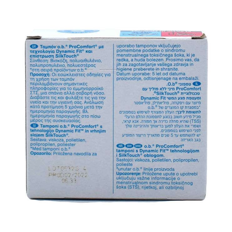 o.b. ProComfort Super Ultimate Comfort Tampons 8 τμχ