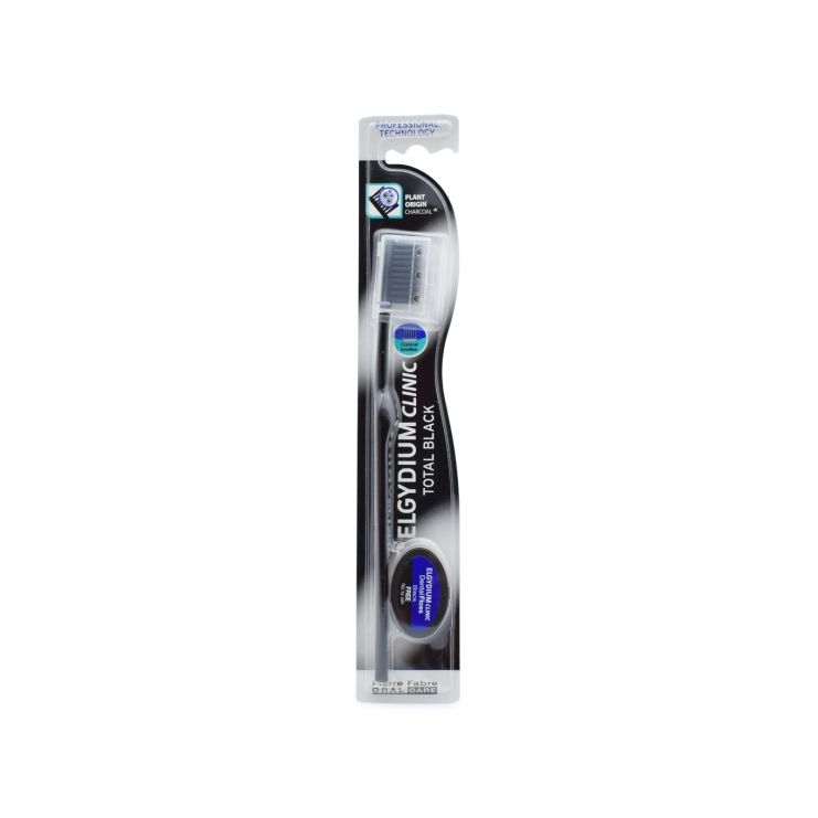 Elgydium Οδοντόβουρτσα Clinic Total Black & Dental Floss 5m