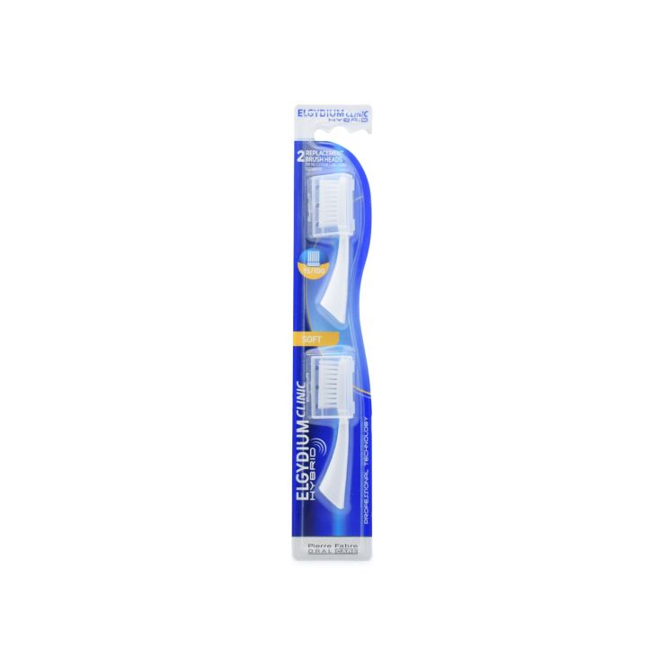 Elgydium Clinic Hybrid 15/100 Soft Ανταλλακτικές Κεφαλές 2 τμχ