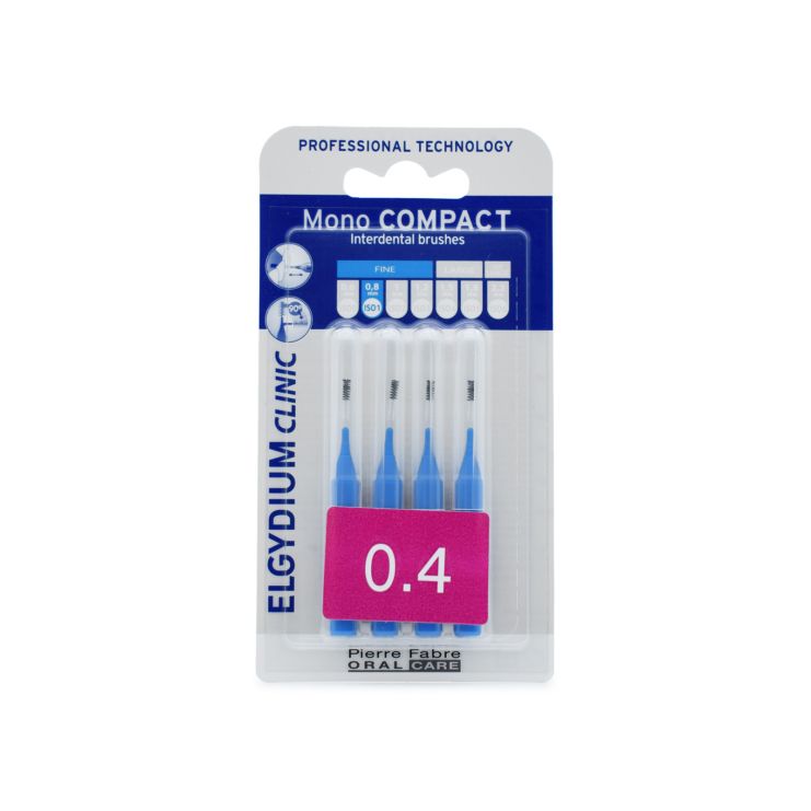 Elgydium Mono Compact 0.4 Blue 4 pcs