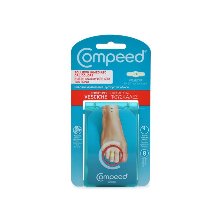 Compeed Επιθέματα Για Φουσκάλες Στα Δάχτυλα Των Ποδιών 8 τμχ