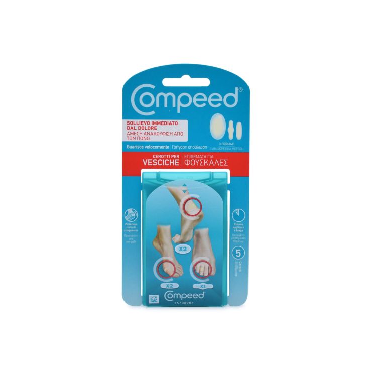 Compeed Σετ Επιθεμάτων για Φουσκάλες για Άμεση Ανακούφιση και Γρήγορη Επούλωση 5 τμχ