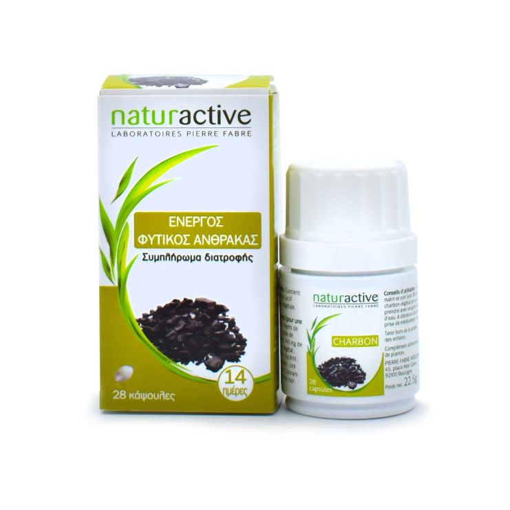 Naturactive Ενεργός Φυτικός άνθρακας 28 κάψουλες