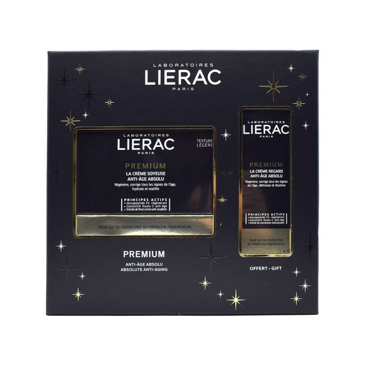 Lierac Premium Absolute Anti-Aging Set με Μεταξένια Κρέμα 50ml & Φροντίδα για νεανικό βλέμμα 15ml
