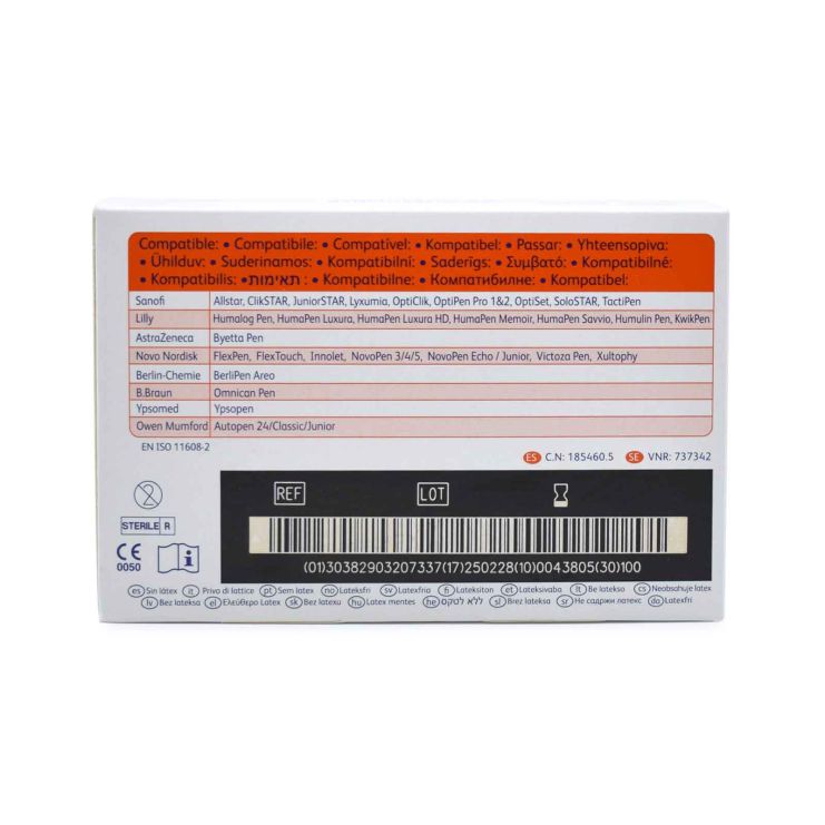 BD Insulin Pen Needles Thin Wall 0,25mm 31G x 6mm 100 pcs