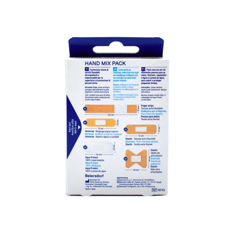 Hansaplast Hand Mix Pack Elastic & Waterproof 20 strips