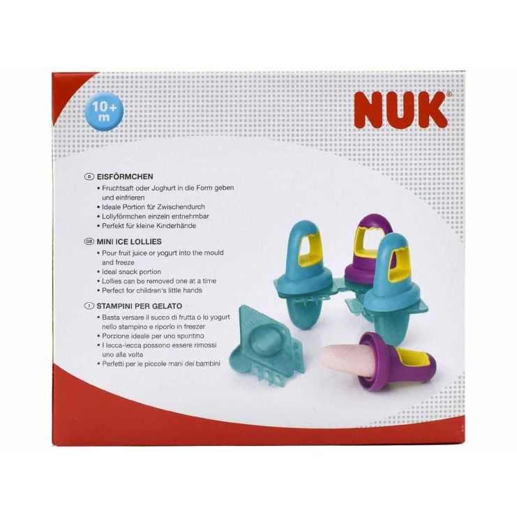 Nuk Mini Ice Lollies Φορμάκια Παγωτού 4 τμχ