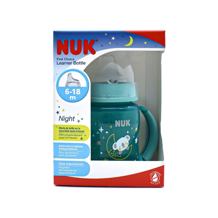 Nuk First Choice Μπιμπερό Εκπαίδευσης Night Πράσινο από 6 έως 18 μηνών 150ml
