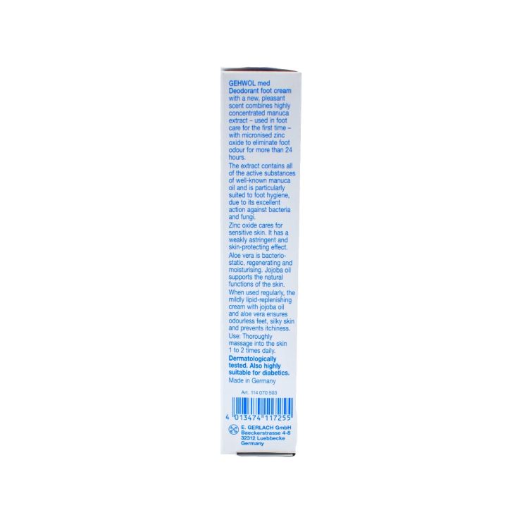 Gehwol Med Deodorant Foot Cream Αποσμητική Κρέμα Ποδιών 75ml