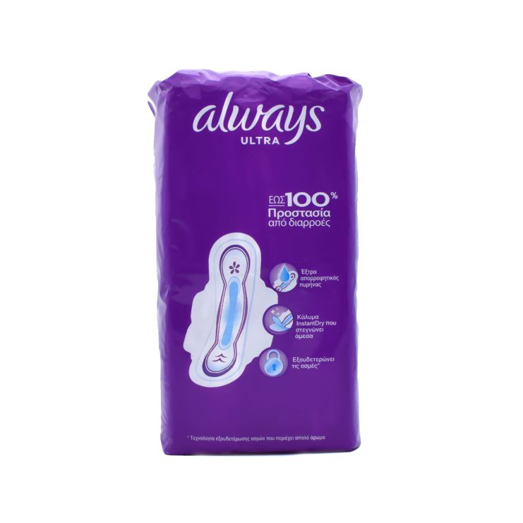 Always Ultra Size 2 Long με Φτερά 24 σερβιέτες 