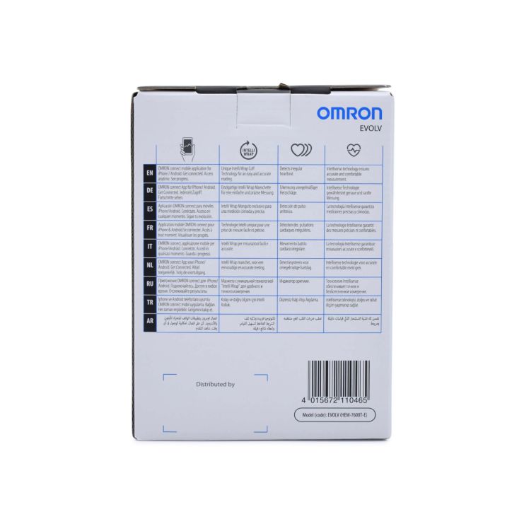 Omron Evolv Upper Arm Blood Plessure Monitor 1pcs