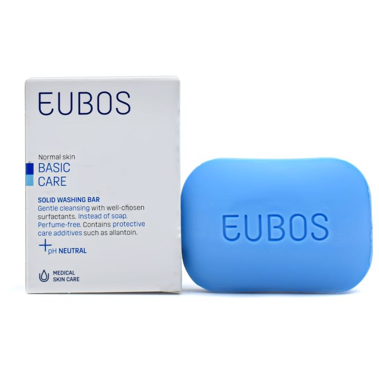 Eubos Blue Solid Washing Bar 125gr