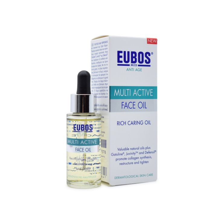 Eubos Multi Active Face Oil Πλούσιο Έλαιο Περιποίησης για Πρόσωπο, Λαιμό και Ντεκολτέ 30ml