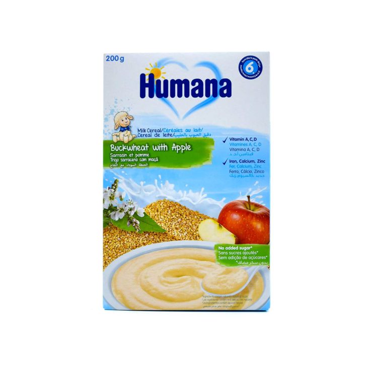 Humana Κρέμα Φαγόπυρο και Μήλο 6m+ 200gr