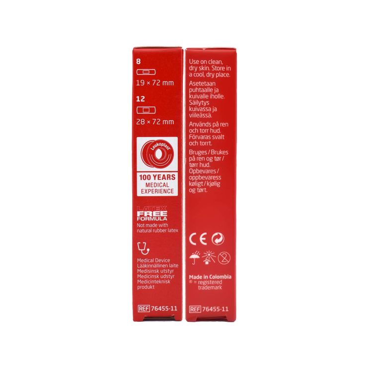 BSN Medical Leukoplast Elastic Αυτοκόλλητα Επιθέματα 2 μεγέθη 8 Επιθέματα 19mm x 72mm και 12 Επιθέματα 28mm x 72mm 20 τμχ