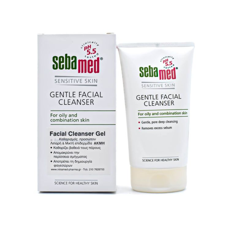 Sebamed Απαλό Gel Καθαρισμού Προσώπου για Λιπαρή Μικτή Επιδερμιδα 150ml 