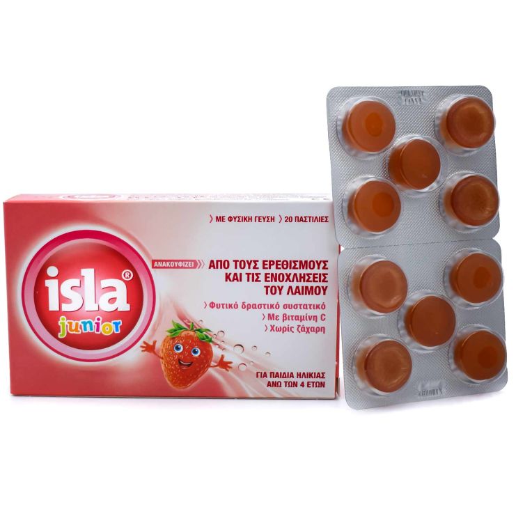 FarmaSyn Isla Junior Παστίλιες για Παιδιά Φράουλα 20 παστίλιες