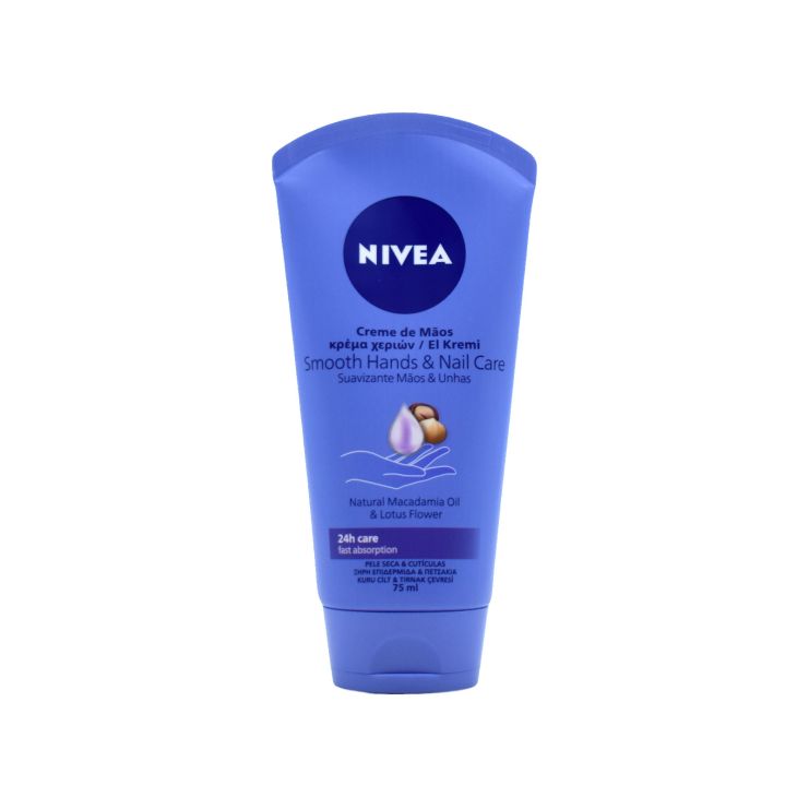 Nivea Smooth Hands & Nail Care Κρέμα Χεριών και Νυχιών 75ml