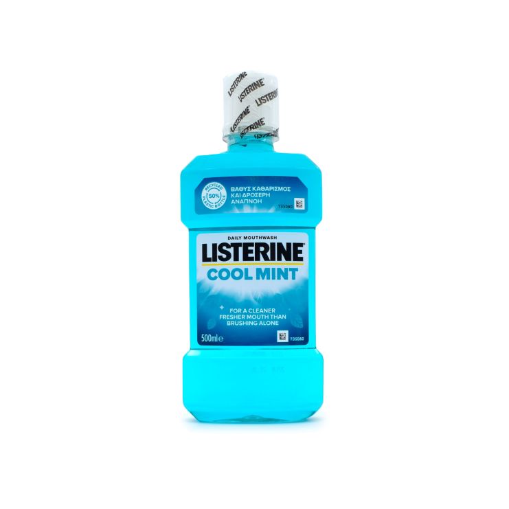 Listerine Cool Mint Στοματικό Διάλυμα κατά της Πλάκας και της Κακοσμίας 500ml